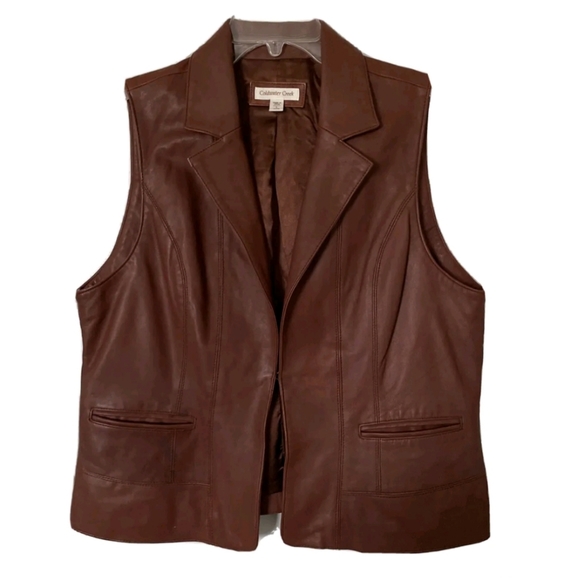 Coldwater Creek Jackets & Blazers - Genuine Leather Vest